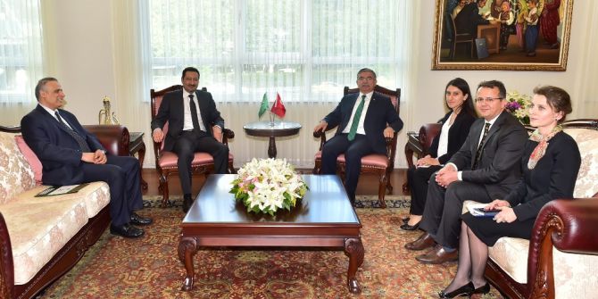 Bakan Yılmaz, Suudi Arabistan Büyükelçisi El-hireyci’yi Kabul Etti
