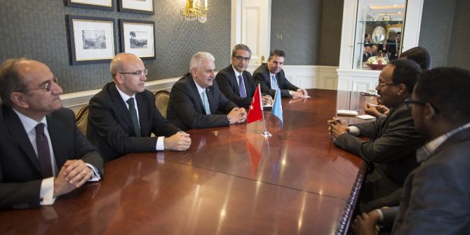 Başbakan Yıldırım, Somali Cumhurbaşkanı Fermacu İle Görüştü