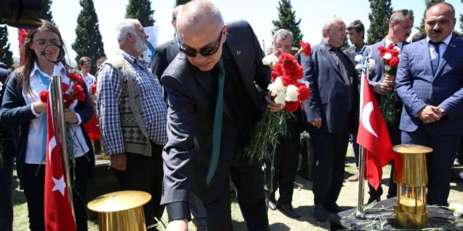 Başkan Ergün Maden Şehitlerini Andı