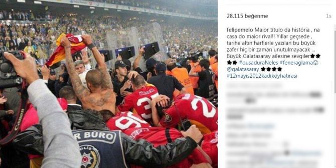 Felipe Melo, 12 Mayıs’ta Kadıköy’deki Şampiyonluğu Unutmadı