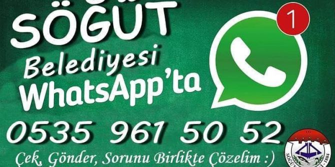 Söğüt Belediyesi ‘Whatsapp İhbar Hattı’ Devrede