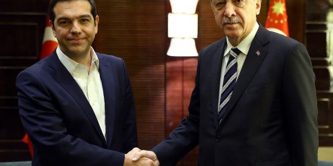 Cumhurbaşkanı Erdoğan, Yunanistan Başbakanı Çipras’ı Kabul Etti