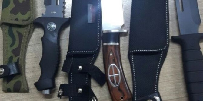 Polis Satışı Yasak Bıçakları Topladı
