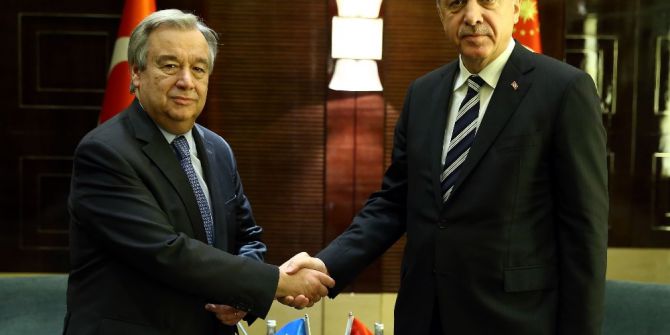 Cumhurbaşkanı Erdoğan, Bm Genel Sekreteri Guterres’le Görüştü