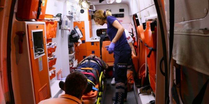 Yürüyen Merdiveni Kullanırken Ayağı Sıkıştı