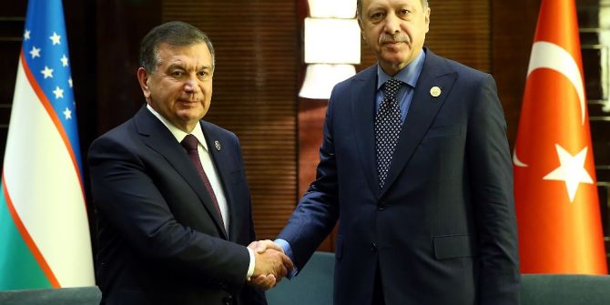 Cumhurbaşkanı Erdoğan, Özbekistan Devlet Başkanı Mirziyoyev İle Görüştü