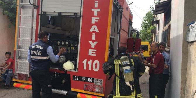 Suriyelilerin Kaldığı Evde Yangın