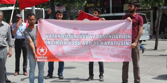 Vatan Partisinden ’İncirlik Abd’ye Kapatılsın’ Kampanyasına Destek Çağrısı