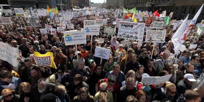 Moskova’da 5 Bin Kişilik Protesto