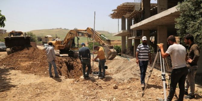 Cizre’nin Dirsekli Köyünde Alt Yapı Çalışması