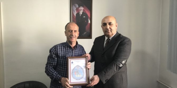 Bindesen’e Teşekkür Belgesi