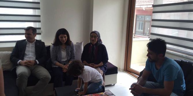 Başkan Yemenici,engellileri Ziyaret Etti