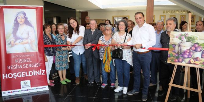 Gaziemir’de Kursiyerin Resim Sergisi Tam Not Aldı