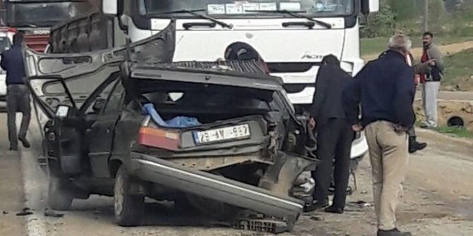 Gümüşhane’de Trafik Kazası: 1 Ölü, 1 Yaralı