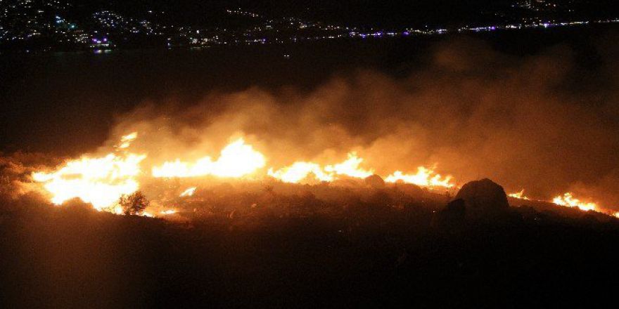 Ada Saatler İçerisinde Kül Oldu