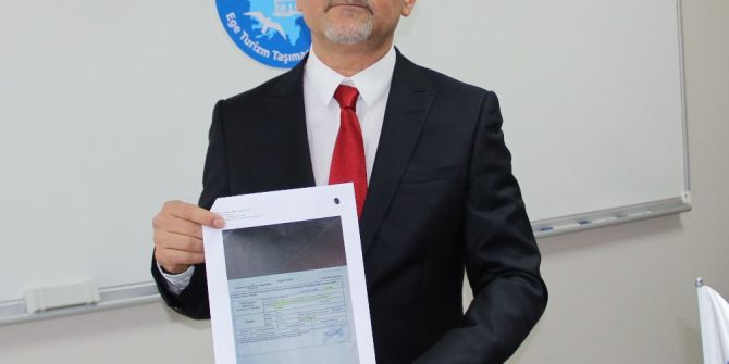 Egeturder Derneği Yönetim Kurulu Başkanı Cirit: "Kaza Yapan Araç Turizm Aracı Değil"