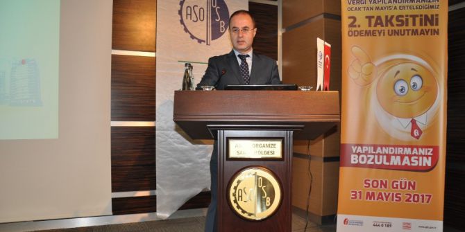 Vergi Dairesinden, Sanayicilere Yapılandırmanız Bozulmasın Çağrısı