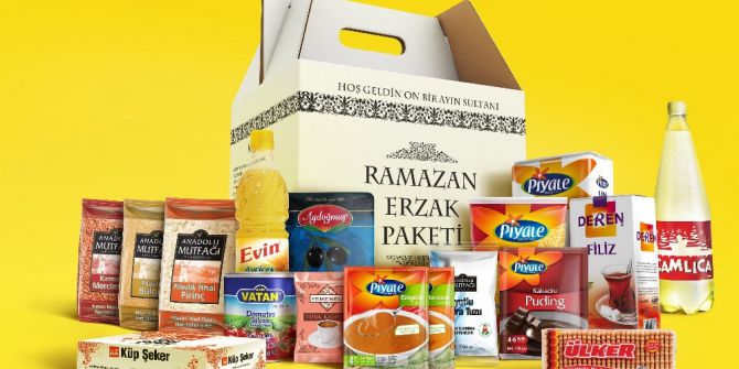 Ramazan Erzak Paketleri Raflarda Yerini Aldı