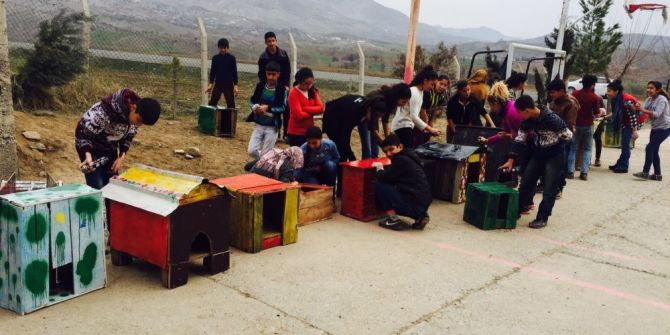 Kulplu Öğrenciler Sokak Hayvanları İçin Barınak Yaptı