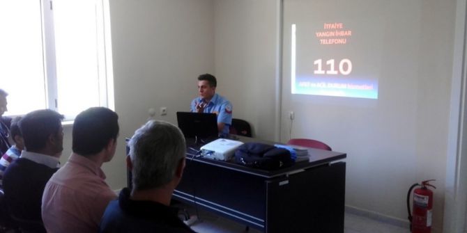 Beylikova Devlet Hastanesinde Yangın Tatbikatı