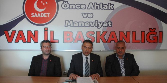 Saadet Partisinden ‘Van’ Konulu Toplantı