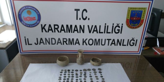 Otomobilden Çok Sayıda Tarihi Eser Çıktı