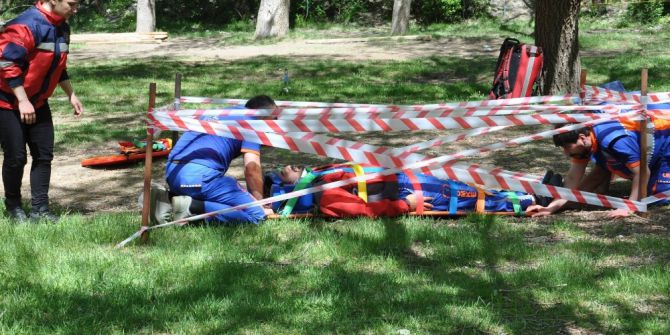 Umke Ekipleri Tatbikat Yaptı