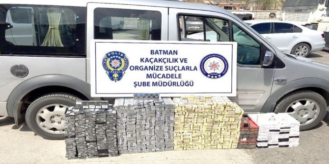 Batman’da Bin 785 Paket Kaçak Sigara Ele Geçirildi