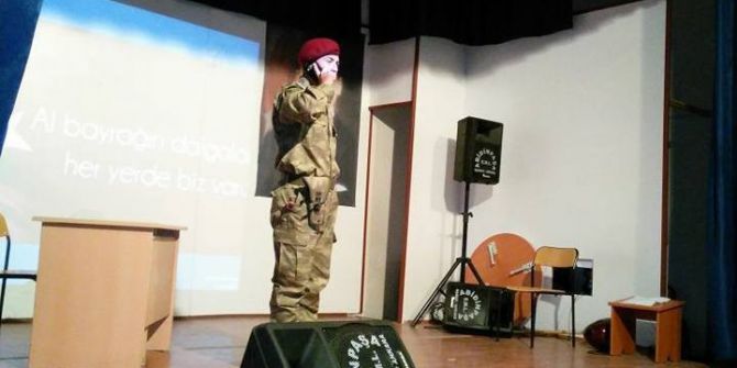 İmamhatip Ortaokulu Öğrencilerinden 15 Temmuz Anma Etkinliği