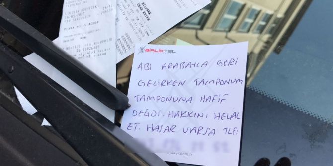 Böyle İnsanlar Kaldı Mı Dedirtecek Cinsten Not