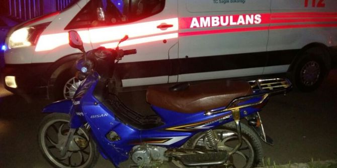Köpeğe Çarpan Motosikletli Yaralandı