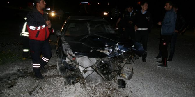 Kulu’da Devrilen Otomobilin Sürücüsü Yaralandı