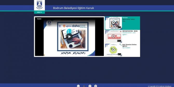 Bodrum Belediyesinde Online Eğitim