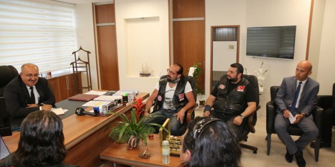 Motosiklet Kulübü Üyelerinden Kocasinan’a Ziyaret