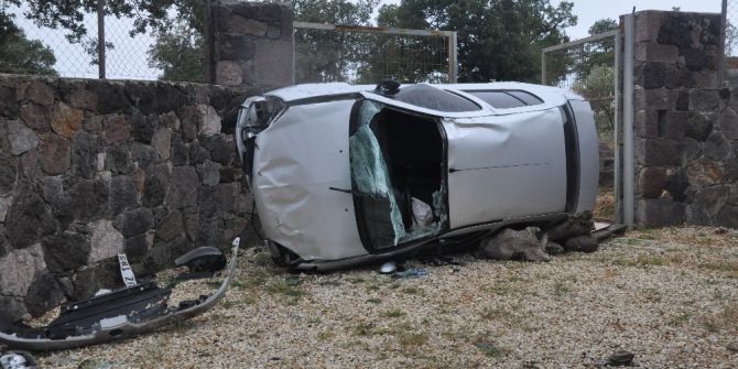 Çanakkale’de Trafik Kazası; 1 Yaralı