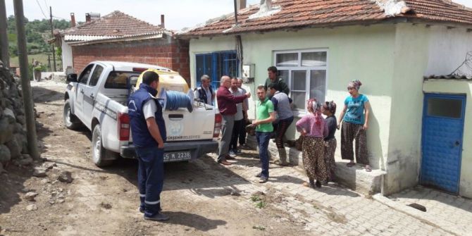 Kırkağaç’ta Haşerelere Karşı İlaçlama Devam Ediyor