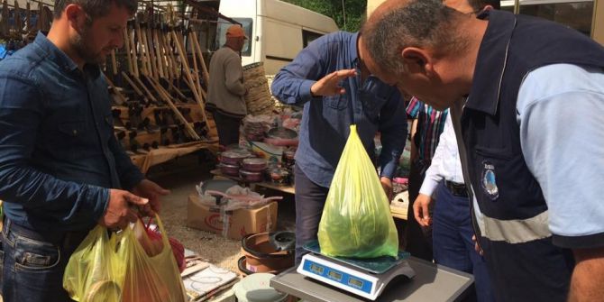 Yığılca Belediyesi Zabıta Ekipleri Terazi Denetimi Yaptı