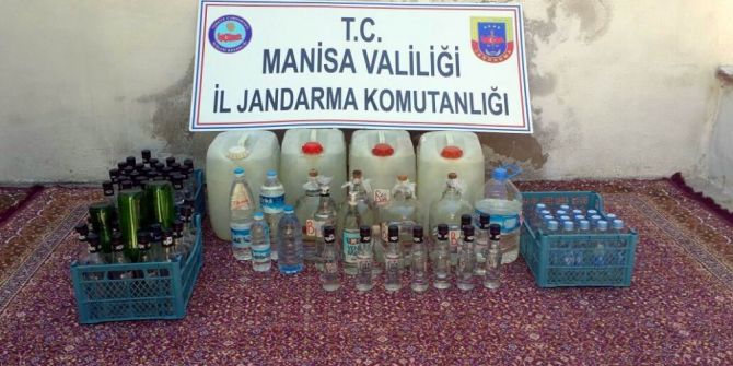 Manisa’da 200 Litre Kaçak İçki Ele Geçirildi
