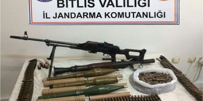 Güroymak’ta Pkk’ya Ait Mühimmat Ele Geçirildi