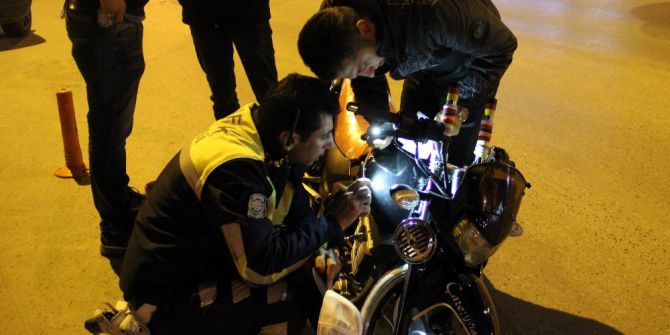 300 Liralık Motosikletine 6 Bin Lira Para Cezası Kesildi