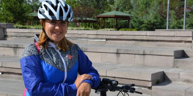 Muhasebeci Ayşe Elidemir, Kırıkkale’ye Bisikleti Sevdirmeye Çalışıyor