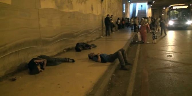 Taksim’de Yürekleri Sızlatan Görüntü