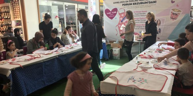 Forum Erzurum’un Anneler Günü’ne Özel Atölye Çalışmalarına Yoğun İlgi