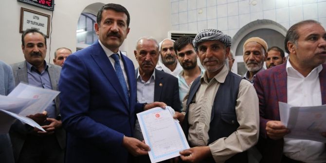 Eyyübiye’de 98 Aileye Tapu Dağıtıldı