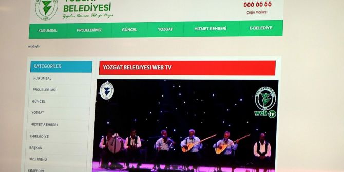 Yozgat Belediyesi Web Tv Hayata Geçti