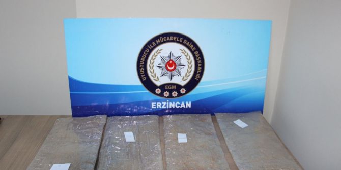 Erzincan’da Eroin Operasyonu
