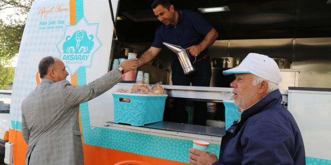 Aksaray’da Mobil Çorba Aracından Haftada 3 Bin Kişi Faydalanıyor