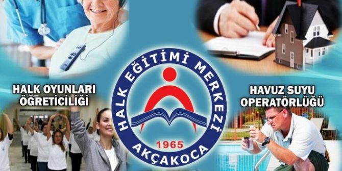 Akçakoca Halk Eğitimde Yeni Kurslar Açılıyor