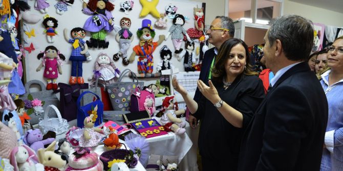 Aşağısöğütönü Belde Evi Kursiyerleri El Emeği Ürünlerini Sergilediler