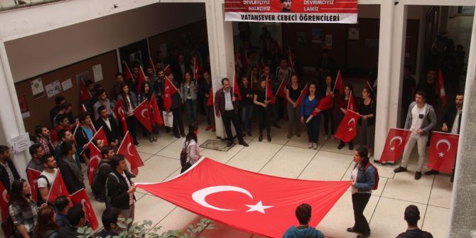 Aü Cebeci Kampüsü’nde “Atatürk Ve Bayrak” Yürüyüşü